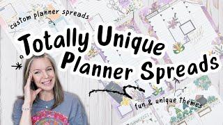 Totally Unique Planner Spreads | Custom Planner Spreads