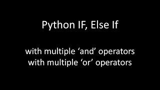 If Condition in Python | Python If Condition with AND, OR | Multiple Conditions In Python