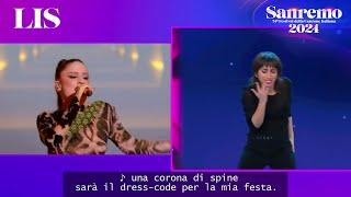 LIS Sanremo 2024 - Angelina Mango canta 'La noia'