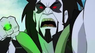 Martian Manhunter and Lobo fight scene: Superman: Man of Tomorrow