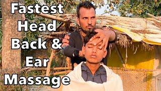 World’s Best Fastest Head, Back & Ear Massage Treatment By Yogi | ASMR MASSAGE Therapy 