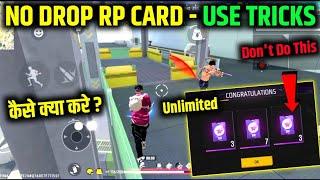 How To Use No Rp Drop Card in Free Fire|How To Get Unlimited No Rp Drop Card|Cs Ranked Protection