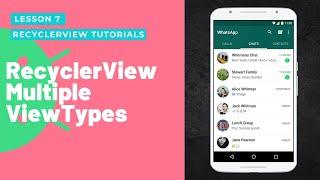 Recyclerview Multiple ViewType [Hindi] | Android Complete Recyclerview Tutorials