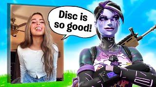 ADDISON RAE reacted to my Fortnite skills... (FAMOUS TIK TOK GIRL!)