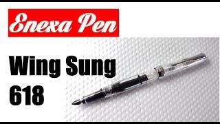 Fountain pen in action!   WING SUNG 618.