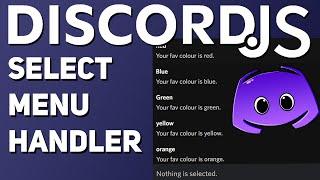 [NEW] How To Make A SELECT MENU HANDLER for a Discord Bot || Discord.JS v13 2022