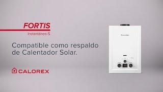 Calorex FORTIS Instantáneo, compatible como respaldo de Calentador Solar.