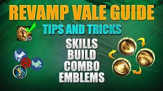 Revamp Vale Guide | Vale Tutorial | Vale Welcome To The Meta | Vale Best Build And Emblems