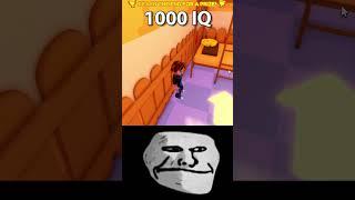 Roblox 1000 IQ Escaping JERRY!(Troll Face Meme)#roblox #shorts