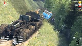 SpinTires - карта "ПЕРЕВАЛ" пройдено.