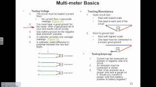 Multimeter basics, voltage and resistance tests (a free SD Premium video)