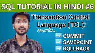 TCL Command || Commit || Rollback || Savepoint ||  SQL Commands in Hindi ||@ITinHindi