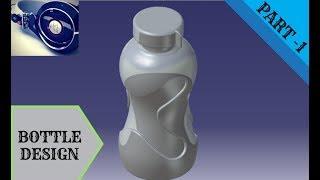 Bottle design part-1 | CATIA v5 | Surface modelling