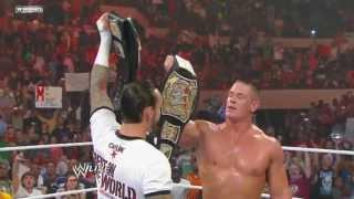 CM Punk Returns To RAW With Official WWE Championship