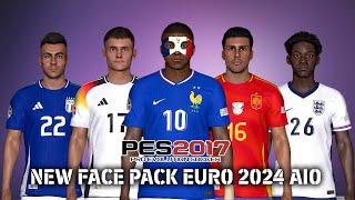 PES 2017 NEW FACE PACK EURO 2024 AIO