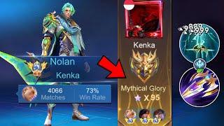 TOP SUPREME NOLAN SOLO RANK MYTHICAL GLORY NO EDIT FULL GAMEPLAY!! | (INTENSE MATCH! )