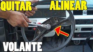 Alineación enderezar volante chueco o torcido de manera fácil (QUITAR VOLANTE)