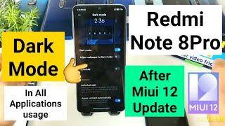 Redmi note 8pro miui 12 dark mode indepth review