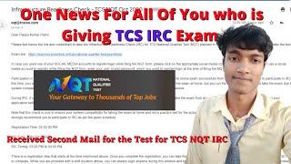 Part-2: See this video who is Giving TCS IRC Exam 2020 and Facing same Error & Got 2nd mail for test