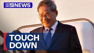 Chinese Premier Li Qiang arrives in Australia | 9 News Australia