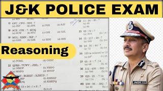 Jk police Reasoning questions  // jkp imp Reasoning class #jkpexam