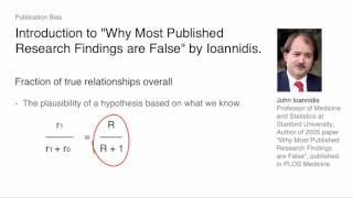"Why Most Published Research Findings are False" Part I