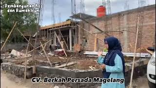 PROGRES PEMBANGUNAN RUMAH TINGGAL DENGAN PEKERJA YANG AHLI CV. BERKAH PERSADA