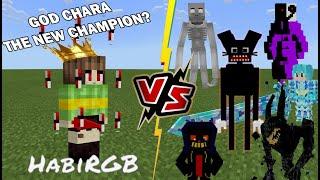GoD Chara VS 096, Beast Bendy, Error Sans, Cartoon Cat (Battle for the Best) Minecraft PE