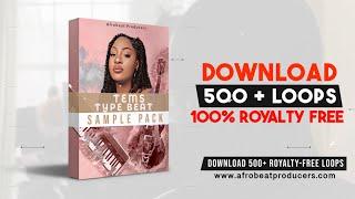 DOWNLOAD 100% ROYALTY FREE Tems Type Beat Sample Pack | Drum Loops | Melodies Drum Rolls Guitar Loop