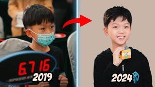 Yiheng Wang's 3x3 Progression (9 Year Old!) - Rubik's Cube