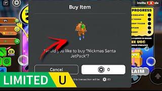 FREE LIMITED UGC *Nickmas Santa JetPack* (TMNT Battle Tycoon)