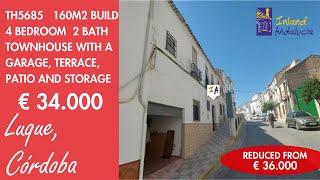 Just 34K, 4 Bed 2 Bath townhouse + Garage project Property for sale in Spain inland Andalucia TH5685