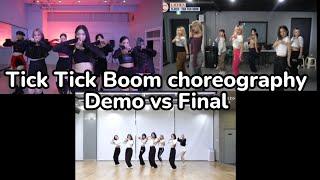 CLASS:y (클라씨) - Tick Tick Boom demo vs final choreography | AUSPICIOUS & LACHICA choreo comparison