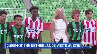 Queen Máxima of the Netherlands visits Austin