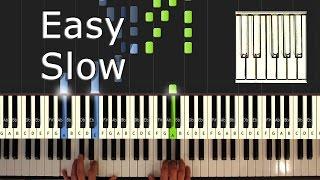 La La Land - City of Stars - Piano Tutorial Easy SLOW - How To Play (Synthesia)