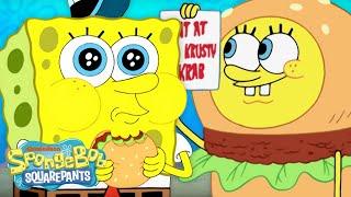 SpongeBob Being ADDICTED to Krabby Patties for 120 Minutes Straight  | @SpongeBobOfficial