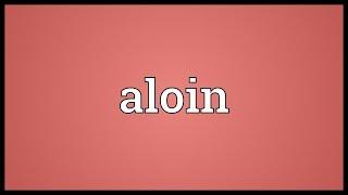 Aloin Meaning