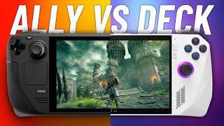 Unbelievable... ROG Ally vs Steam Deck 5 games AAA tested