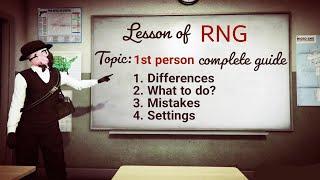  RNG tutorial: 1ST PERSON | special settings | GTA Online