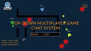 How To Make A Dedicated Server Multiplayer Game in Godot | Chat System