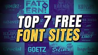 Top 7 BEST Websites for FREE T-Shirt FONTS!