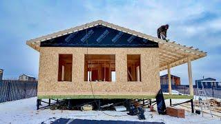 Inexpensive house in 4 days. Full construction process