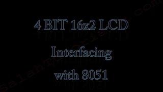 LCD interfacing with 8051 #1: concept of 4 bit & 8 bit 16x2 lcd