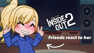 Riley’s friends react to her || Riley || Inside out 2 || Rileys Anxiety Attack || Riley run away ||