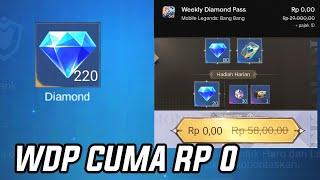 GAK MASUK AKAL, CARA BELI WEEKLY DIAMOND PASS RP 0 !! BUSET BISA BELI BERKALI-KALI MOBILE LEGENDS