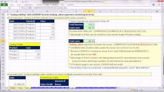 Ctrl + Shift + Enter: Excel Array Formulas 10: LOOKUP Function: Array Operations wOut CtrlShiftEnter