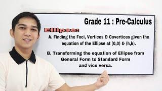 Pre-Calculus : Conic Sections - ELLIPSE