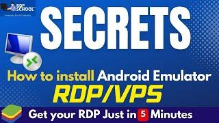 How to Install Android Emulator on RDP/VPS just in 1 Setting