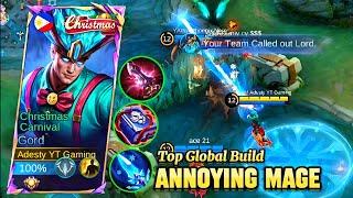 Solo Rank Gord Gameplay Mobile Legends  - Top Global Build - MVP play's  - Best Build 2024 