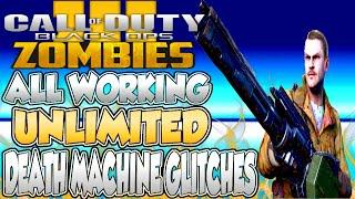 *ALL* UNLIMITED DEATH MACHINE GLITCHES After All Patches - Black Ops 3 Zombie Glitches